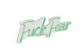 Decoratiune luminoasa LED, Fuck Fear, Benzi flexibile de neon, DC 12 V, Verde