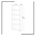 Corp biblioteca, Mod Design, Potena, 50x162x25 cm, Alb