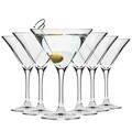 Set 6 pahare martini, Krosno Elite, sticla, 150 ml