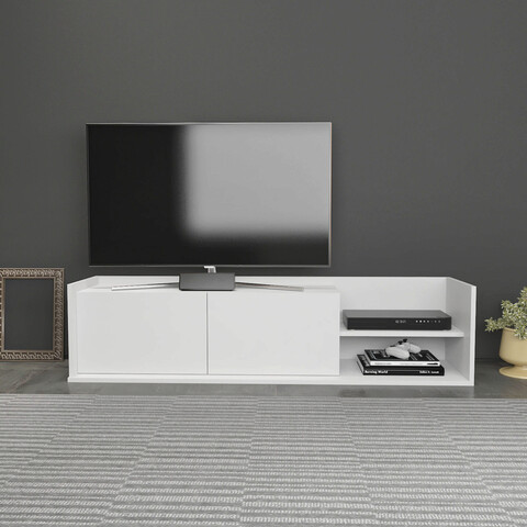 Comoda TV, Retricy, Krog, 160x35x36.8 cm, PAL, Alb