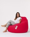 Fotoliu puf, Bean Bag, Ferndale Premium XXL, 115 x 130 cm, poliester impermeabil, rosu