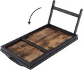 Masuta pentru mic dejun / laptop, Vasagle, 50 x 30 x 26 cm, bambus/MDF, maro rustic