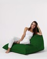 Fotoliu puf, Bean Bag Ferndale, Pyramid Bed, 145 cm, poliester impermeabil, verde