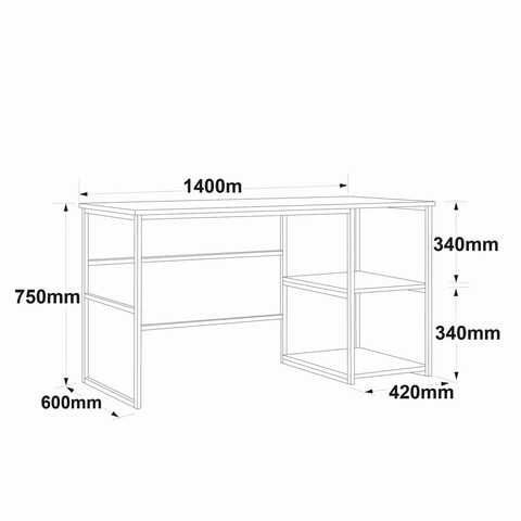 Birou, Locelso, VG25-A, 140x75x60 cm, Maro