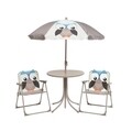 Set mobilier de gradina pentru copii Owl, Decoris, 4 piese, multicolor