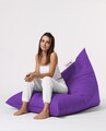 Fotoliu puf, Bean Bag Ferndale, Pyramid Bed, 145 cm, poliester impermeabil, mov