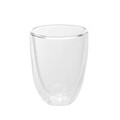 Set 2 pahare Cembra Modern, Homla, 280 ml, sticla borosilicata, transparent