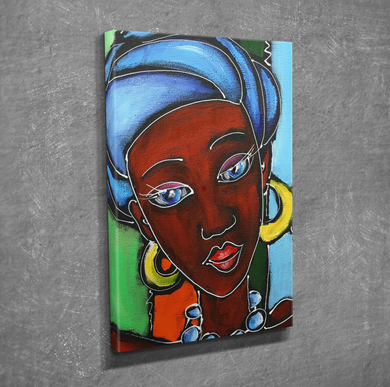 Tablou decorativ, DC083, Canvas, 30 x 40 cm, Multicolor