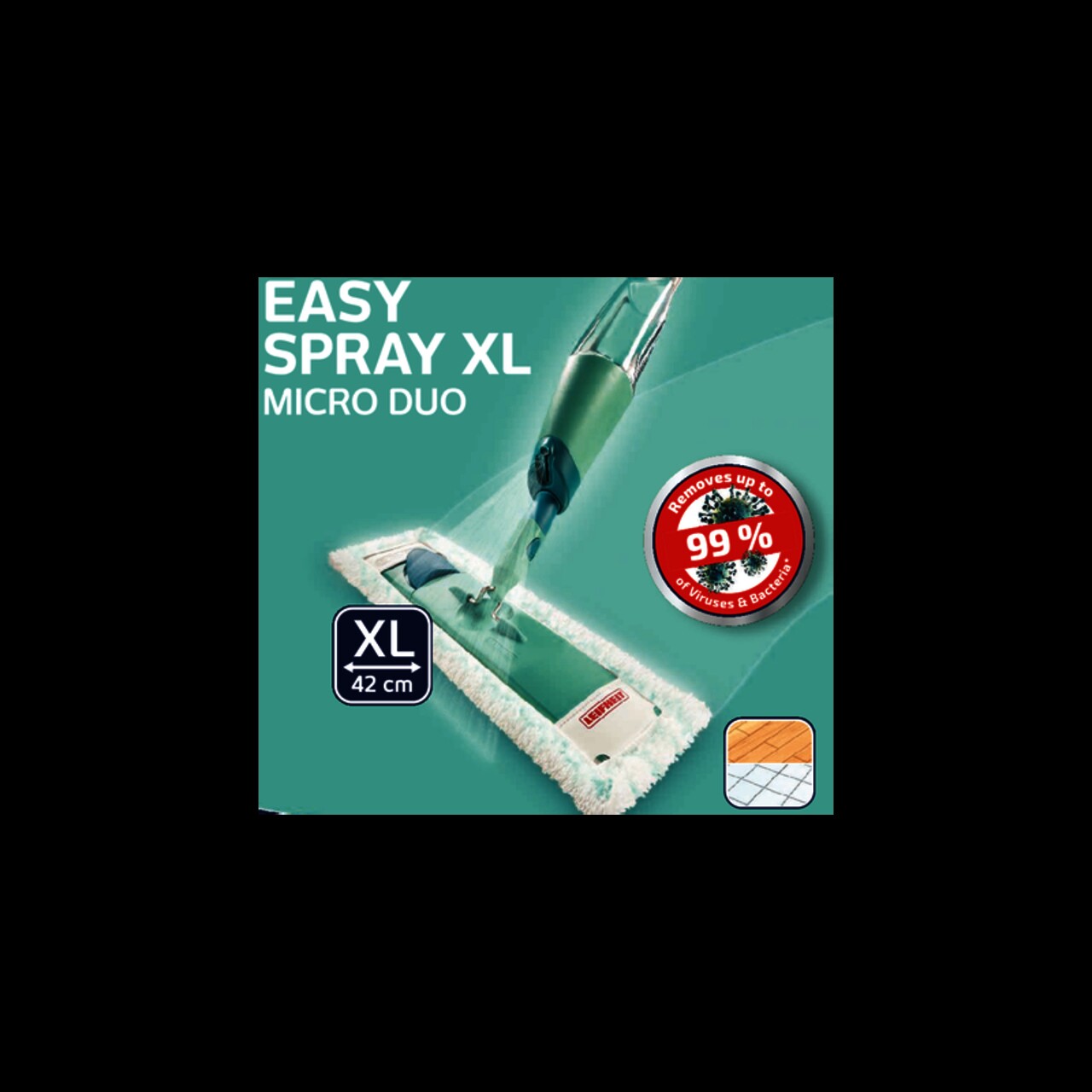 Rezerva mop, Leifheit, Leifheit Easy Spray XL, microfibra, multicolor - 1 | YEO