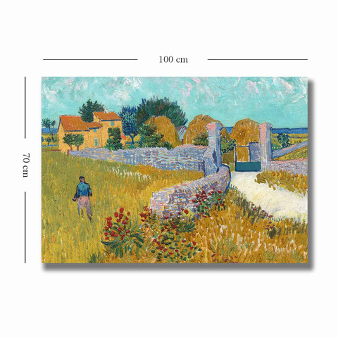 Tablou decorativ, 70100VANGOGH066, Canvas , Lemn, Multicolor