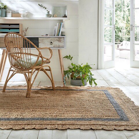 Covor Grace Natural/Grey, Flair Rugs, 160x230 cm, iuta, natural/gri