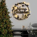 Decoratiune de luminoasa XMASBLACK-021, Tanelorn, 60x72 cm, metal, negru