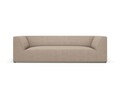 Canapea 3 locuri, Ruby, Micadoni Home, BL, 232x93x69 cm, poliester, bej inchis