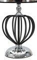 Lampa de masa Darky Silver, Mauro Ferretti, Ø28 x 44.5 cm, 1 x E27, 40W, fier/PVC/textil