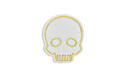 Decoratiune luminoasa LED, Skull, Benzi flexibile de neon, DC 12 V, Galben