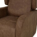 Fotoliu cu recliner electric, 2 motoare, Hercule, L.78 l.102 H.113, stofa, maro