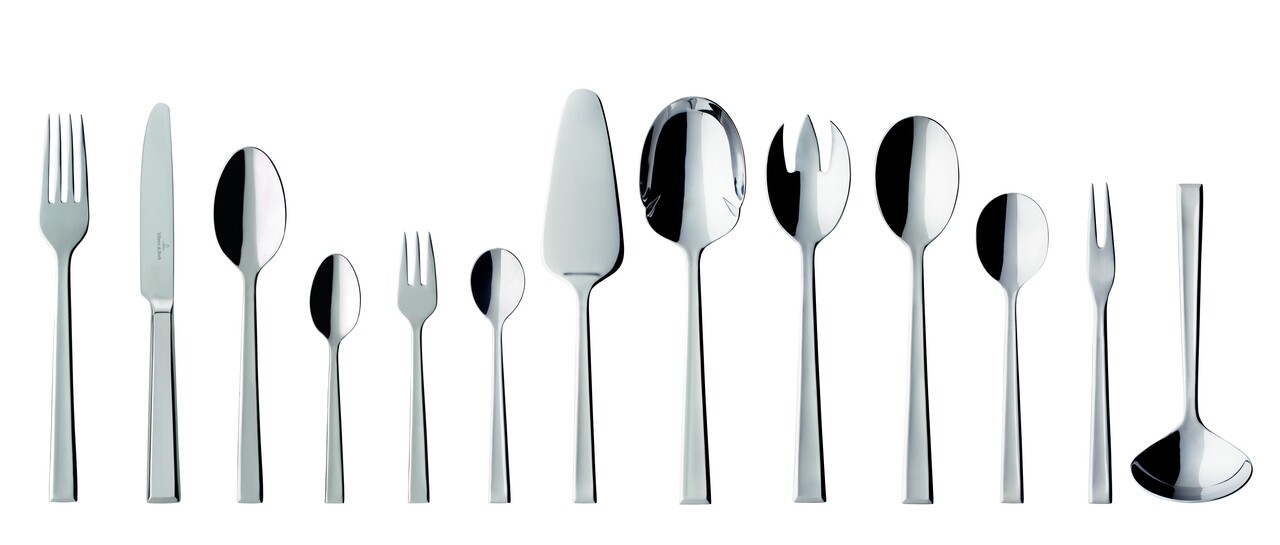 Set tacamuri 68 piese, Villeroy & Boch, Victor Cutlery, 12 persoane, inox 18/10 - 1 | YEO