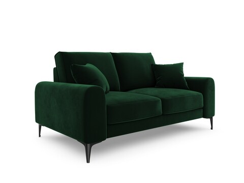 Canapea, Madara, Mazzini Sofas, 2 locuri, 172x102x90 cm, catifea, verde bottle