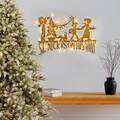 Decoratiune luminoasa XMASGOLD-011, Tanelorn, 70x74 cm, metal, auriu