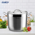 Oala cu capac, Cooking by Heinner, Maestro, 20 x 16 cm, 5 L, inox, gri