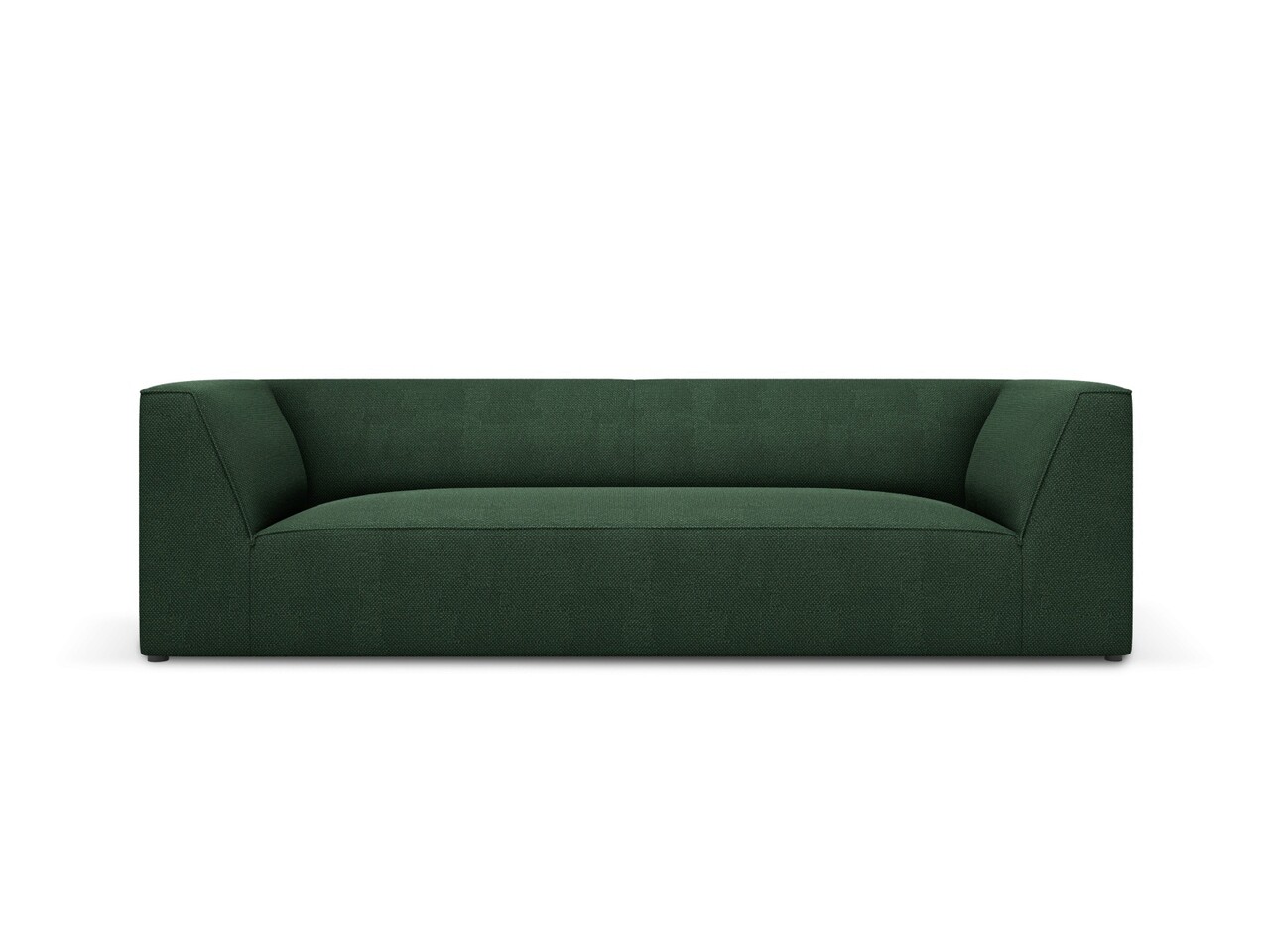 Canapea 3 locuri, Ruby, Micadoni Home, BL, 232x93x69 cm, poliester, verde