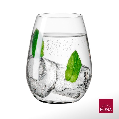 Set 6 pahare pentru diverse bauturi, Rona, Prestige, 330 ml, sticla, transparent