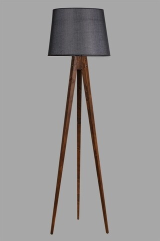 Lampadar, Luin, 8284-4, E27, 60 W, lemn/textil