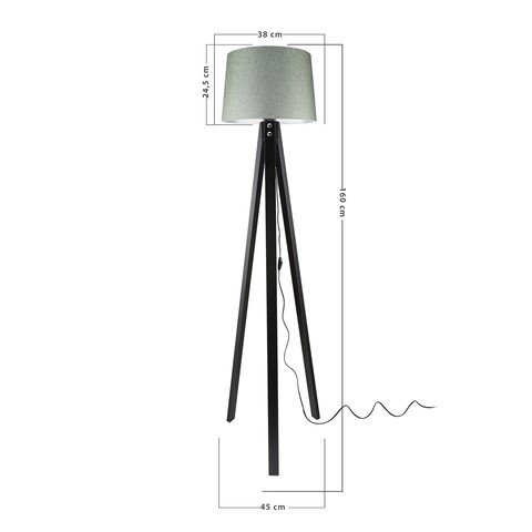 Lampadar Modelight-MNG.2619, 45x150 cm, 1 x E27, 20 W, verde - 2 | YEO