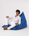 Fotoliu puf, Bean Bag Ferndale, Pyramid Bed, 145 cm, poliester impermeabil, albastru