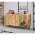 Set mobilier living 2 piese, comoda si comoda TV, Motto 2-727, Vella, atlantic pine