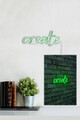 Decoratiune luminoasa LED, Create, Benzi flexibile de neon, DC 12 V, Verde