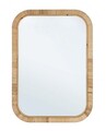 Oglinda decorativa Hakima Rectangular, Bizzotto, 50 x 70 cm, ratan/MDF, natural