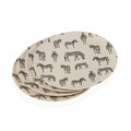 Set 4 farfurii pentru desert Zebra, Versa, Ø20 cm, amestec bambus