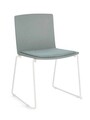 Scaun Giulia, Bizzotto, 43.5x50x79 cm, plastic/poliester/otel, verde sage