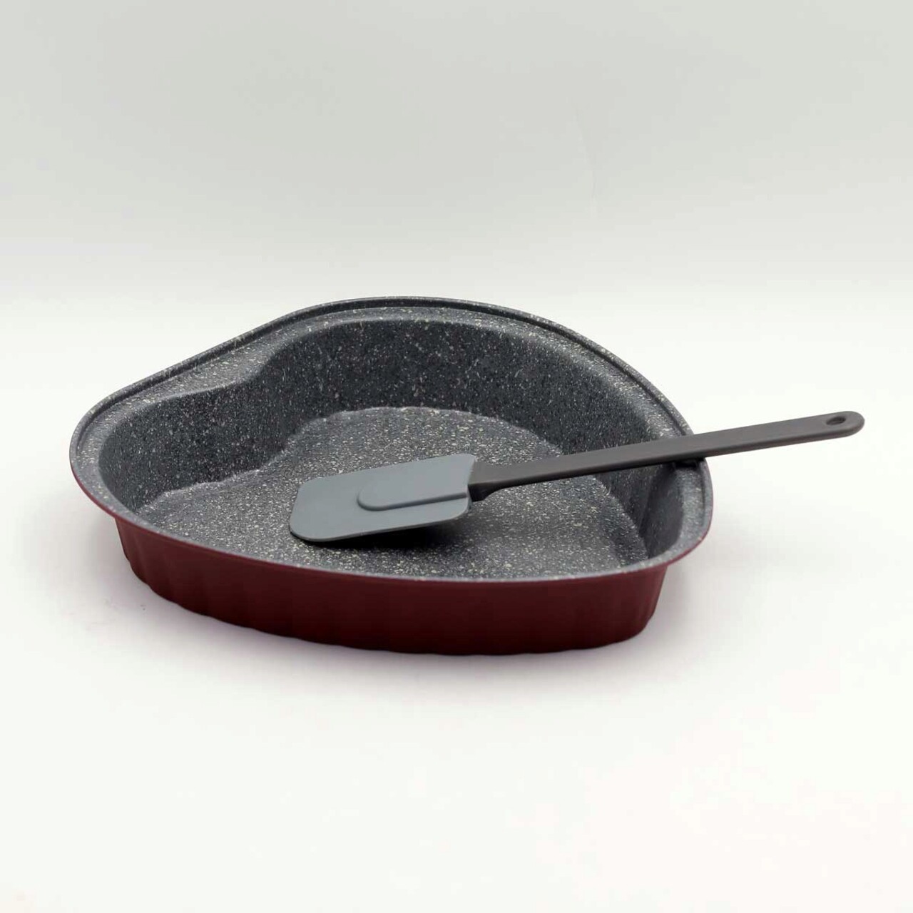 Set forma de copt inimioara + spatula Sweet Cherry, Tognana, 24 cm, otel carbon/plastic - 1 | YEO