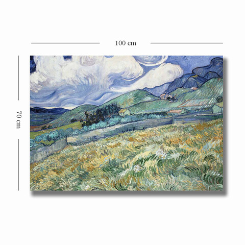 Tablou decorativ, 70100VANGOGH031, Canvas , Lemn, Multicolor