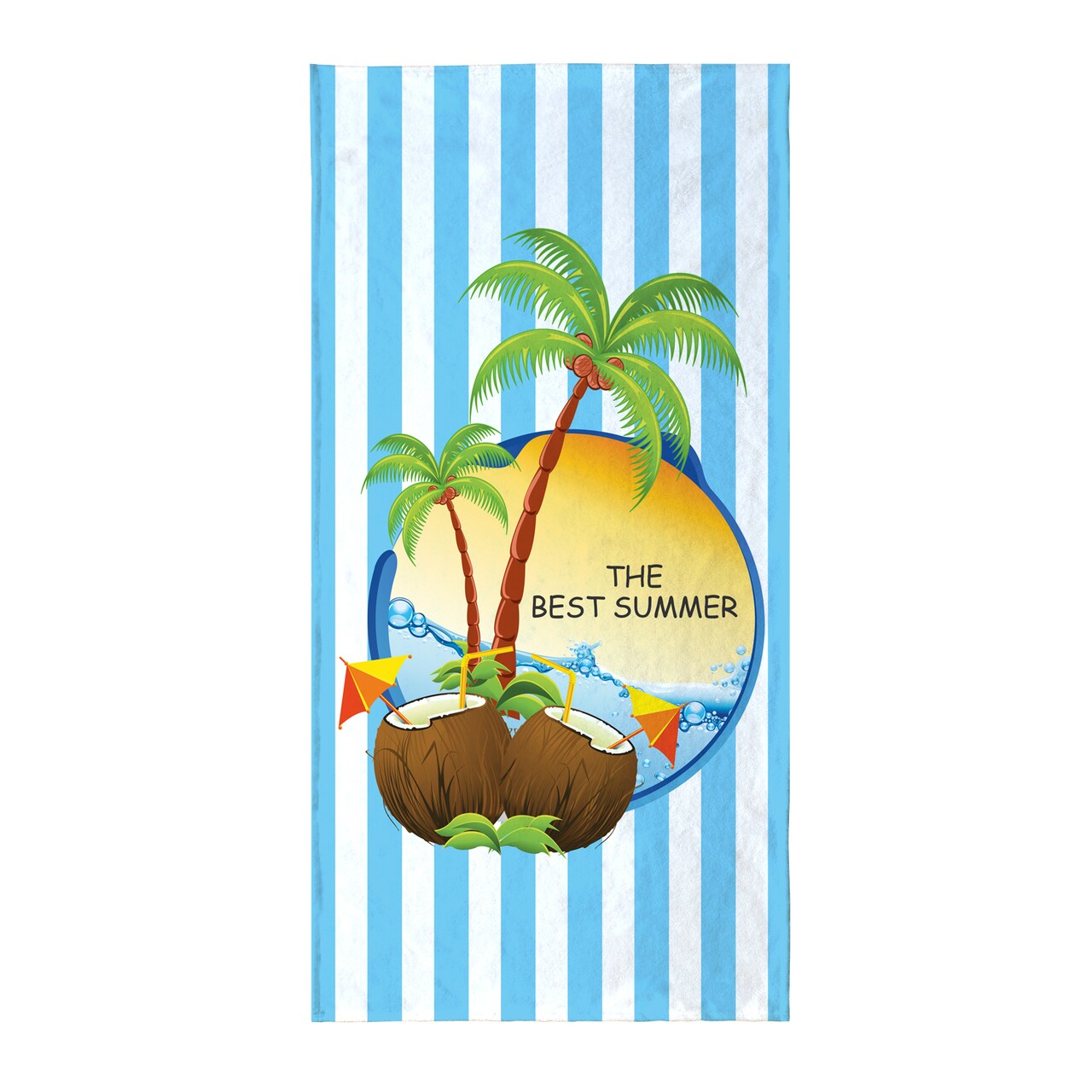 Prosop de plaja The Summer, Oyo Concept, 70x140 cm, policoton, multicolor