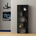 Corp biblioteca, Decortie, Onda, 65x166x22 cm, Antracit