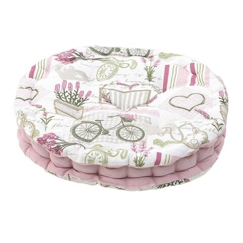 Perna decorativa Pink, InArt, 40x6, bumbac, roz/verde