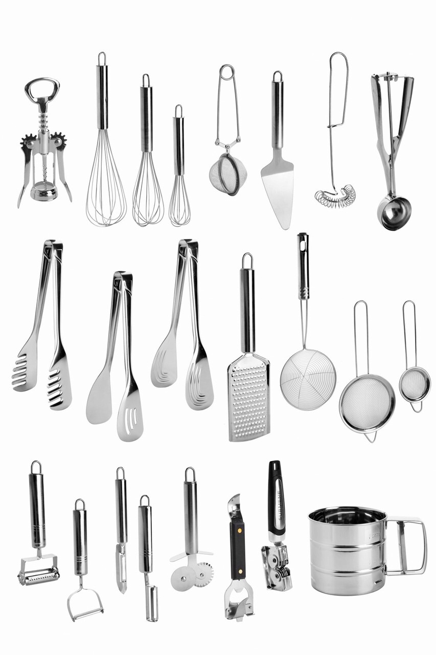 Set Ustensile De Bucatarie, Rowe, 196RWE4123, Inox, Material Non-coroziv, Argintiu