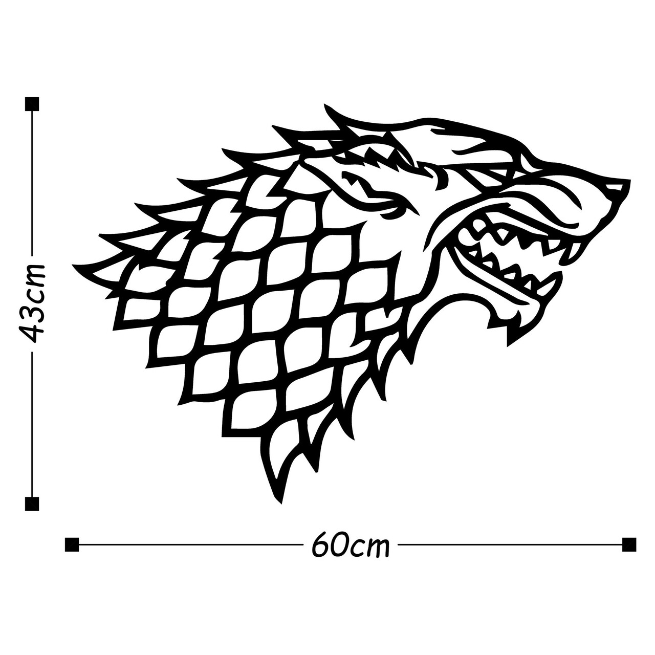 Decoratiune De Perete, Game Of Thrones, Tanelorn, 60x43 Cm, Metal