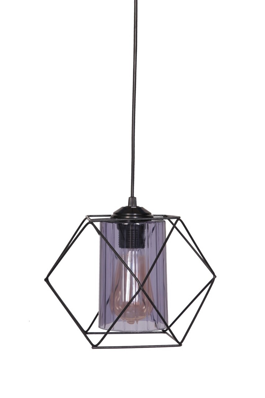 Lustra Yok, 44458, Squid Lighting, 64x30x17 cm, 60W, negru/bleumarin