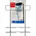 Suport suspendabil pentru obiecte de curatenie Broomy, Metaltex, 30x12x46 cm, metal/invelis de polytherm, argintiu