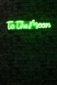 Decoratiune luminoasa LED, To the Moon, Benzi flexibile de neon, DC 12 V, Verde