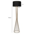 Lampadar, AYD-3078, Insignio, 38 x 155 cm, 1 x E27, 60W, negru/auriu