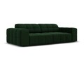 Canapea 3 locuri, Jennifer-51, Micadoni Home, 204x102x70 cm, catifea, verde bottle