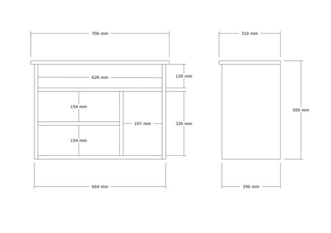 Pantofar, Asse Home, Furnas, 70x50x31 cm, Stejar