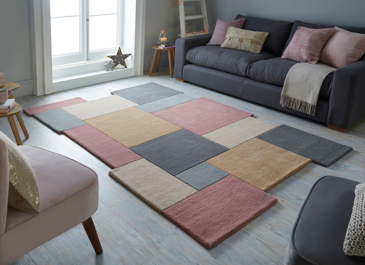 Covor Collage Pastel, Flair Rugs, 150x240 cm, lana, multicolor