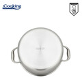 Oala cu capac 5 L, Titanium, Cooking by Heinner, 24x12 cm, inox/sticla, argintiu