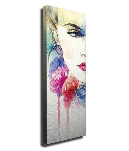 Tablou decorativ, PC223, Canvas, Lemn, Multicolor